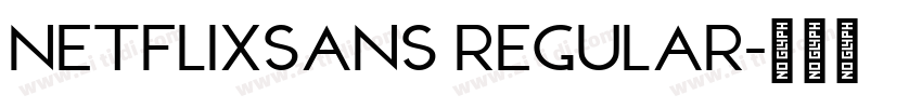 NetflixSans Regular字体转换